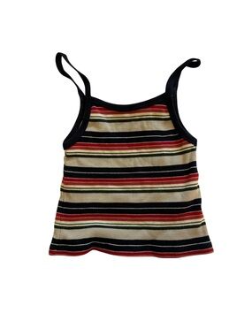 Brandy Melville Striped Ribbed Tank Top One Size Y2K Coquette Aesthetic
